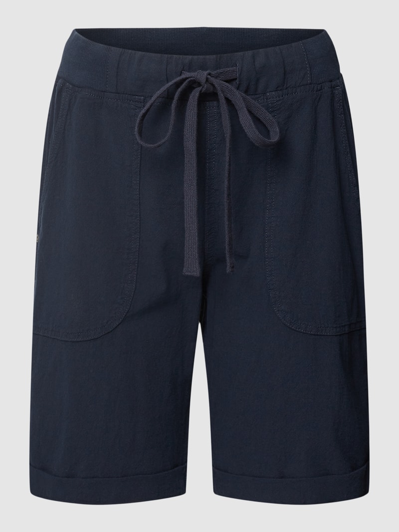 Shorts mit Eingrifftaschen Modell 'KANAYA' in marineblau