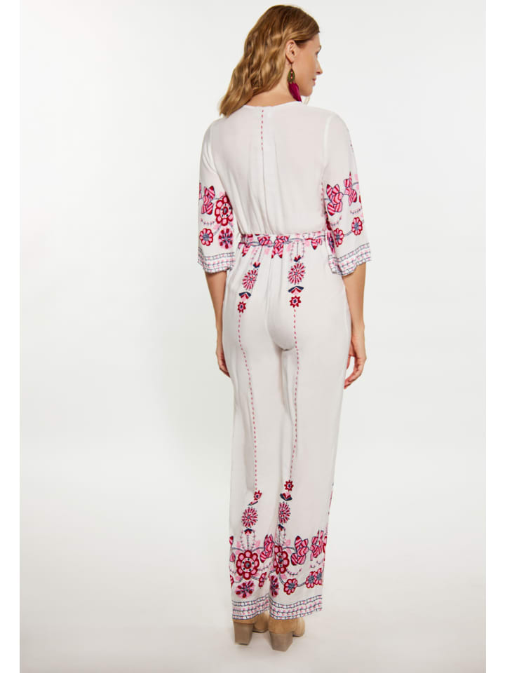 usha FESTIVAL Jumpsuit in Weiss Mehrfarbig günstig kaufen