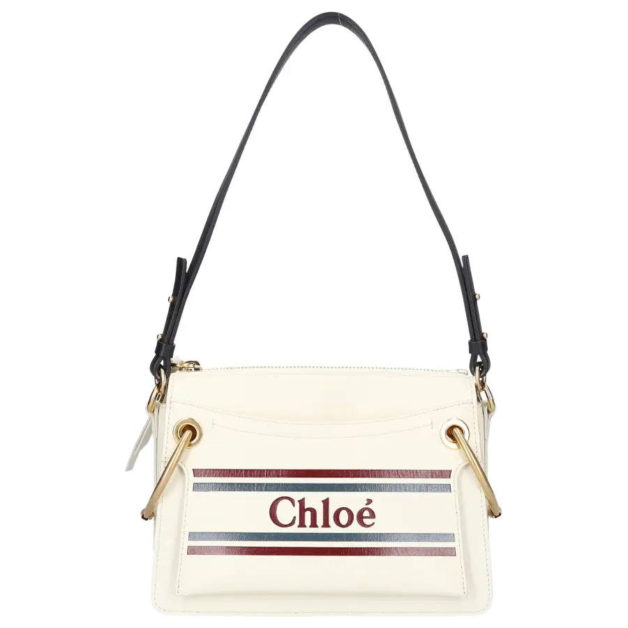 Chloé - Handtasche ROY Kalbsleder - weiß