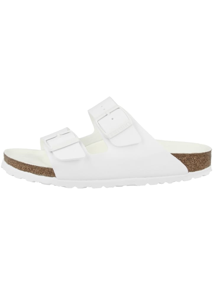 Birkenstock Sandale Arizona Birko-Flor schmal in weiss günstig kaufen