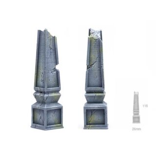 Zerstörter Obelisk
