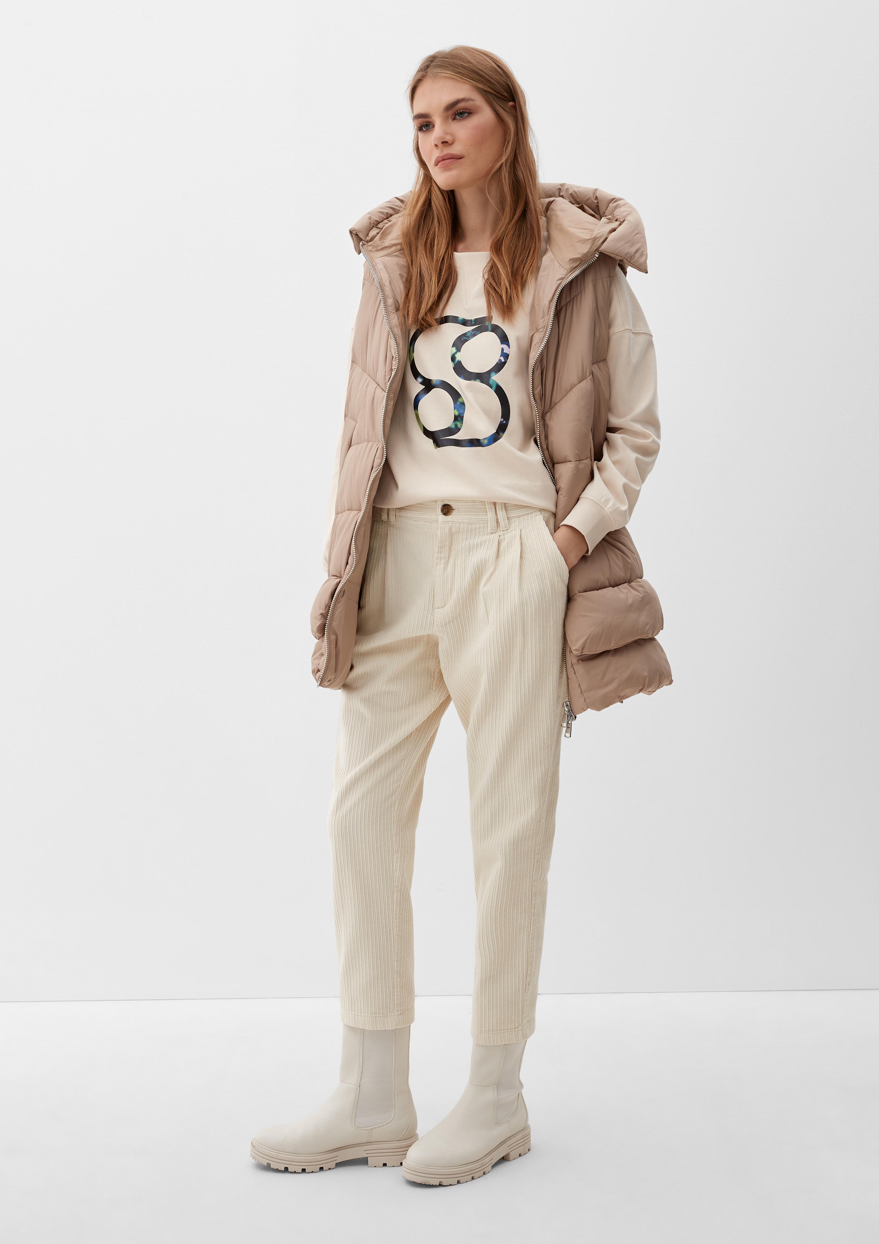 Cordhose mit High Waist  2121564-8100