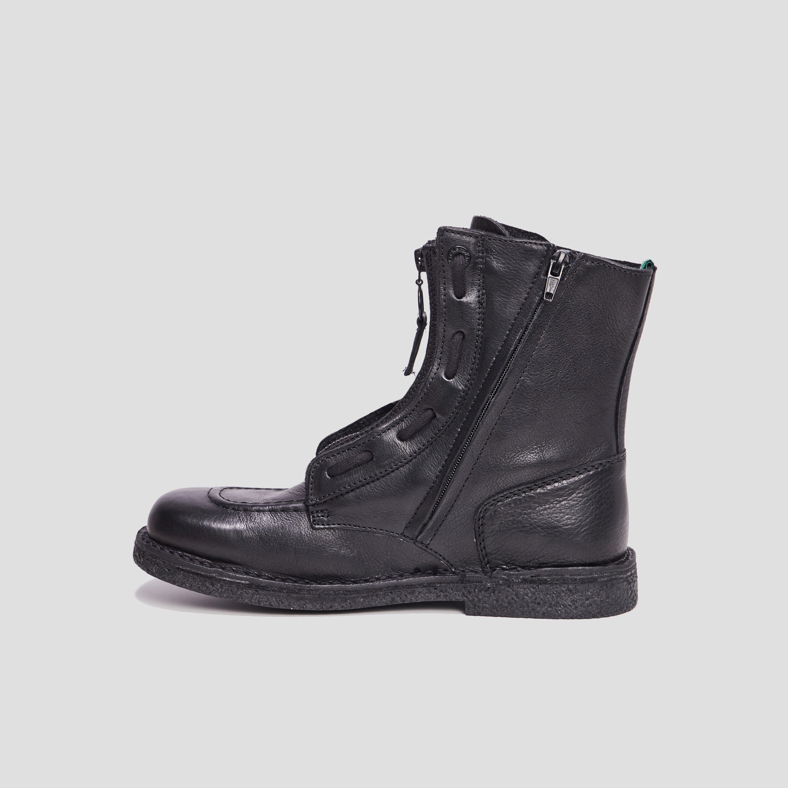 Bottines en cuir Kickers Meeticrock noir femme | La Halle