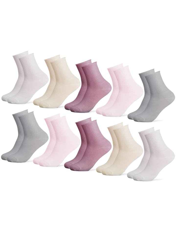 Occulto 10er Pack Diabetikersocken Velano in PinkMix günstig kaufen