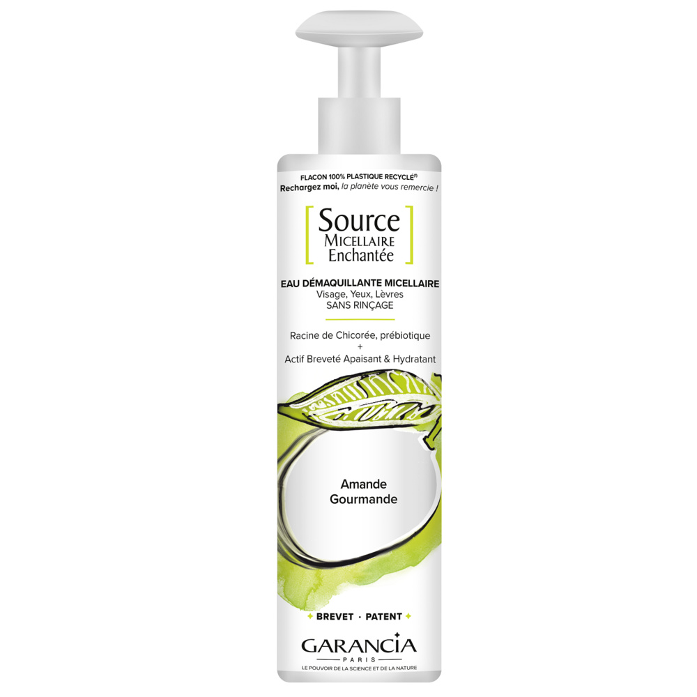 Garancia SOURCE MICELLAIRE ENCHANTEE FLACON 400 ML AMANDE Pour un démaquillage tout en plaisir !Eau Micellaire 4 en 1 - Amande