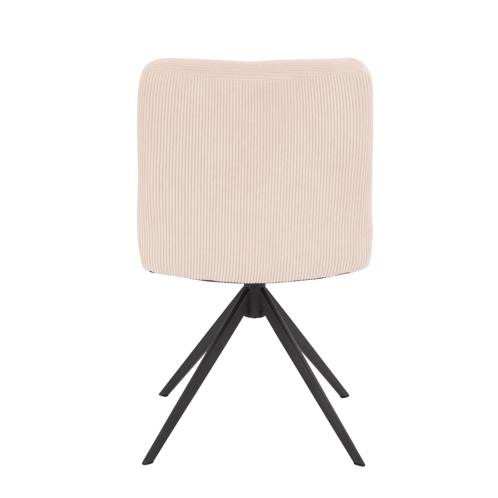Home Deluxe Esszimmerstuhl drehbar 2er Set NODA – Cord Creme