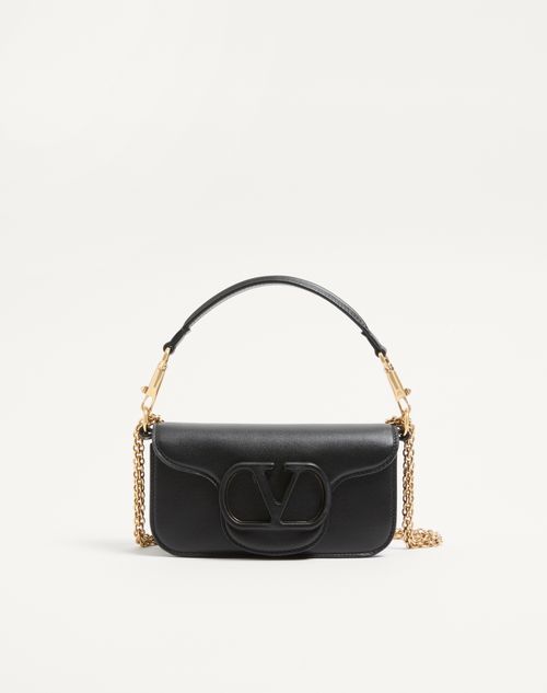 Bolsa de ombro pequena Valentino Garavani Locò em couro de bezerro