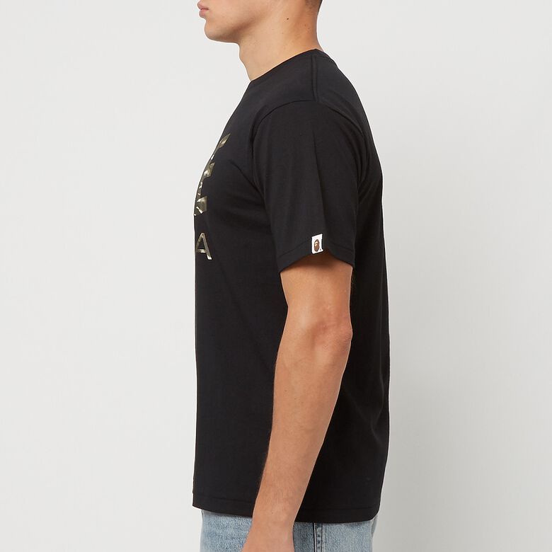 A Bathing Ape Tie Dye Bape Sta Logo Tee M black/black