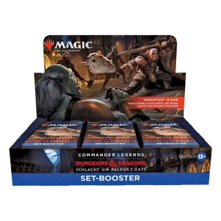Magic the Gathering Commander Legends: Battle for Baldur's Gate Set-Booster Display (18) (DE)