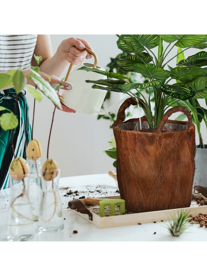 relaxdays 3tlg. Pflanzkorb Set in Natur günstig kaufen onesize