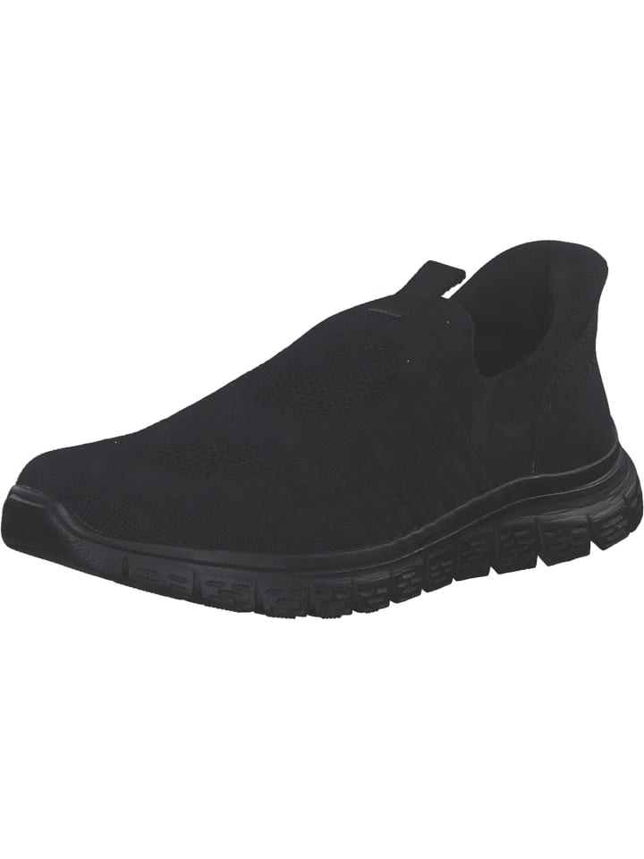 rieker Sportliche Slipper in schwarz/schwarz günstig kaufen