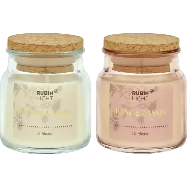 1-DOCHT DUFTGLAS Rose & Cassis