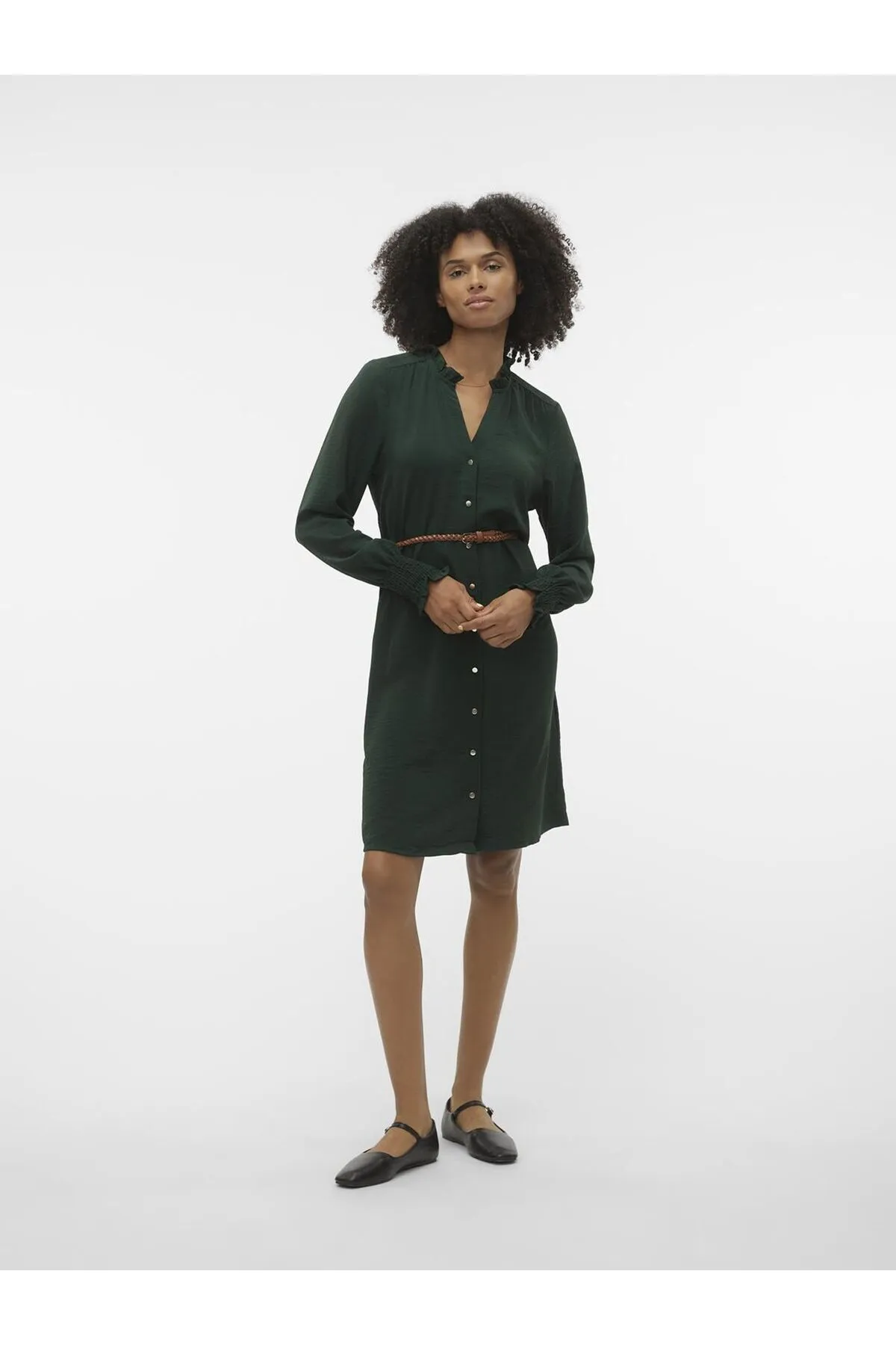 Vero Moda  Hemdblusenkleid VMVIBE LS ABK SHIRT DRESS EXC
