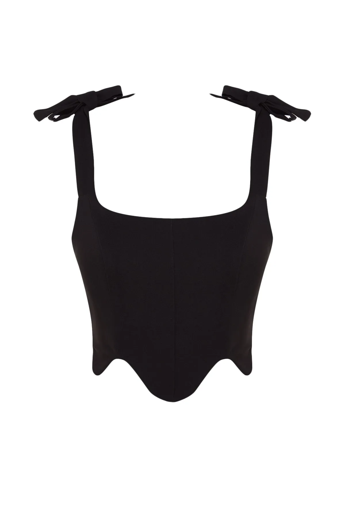 Trendyol Collection  Schwarzes, bauchfreies Bustier mit BügelTPRSS22BS0024