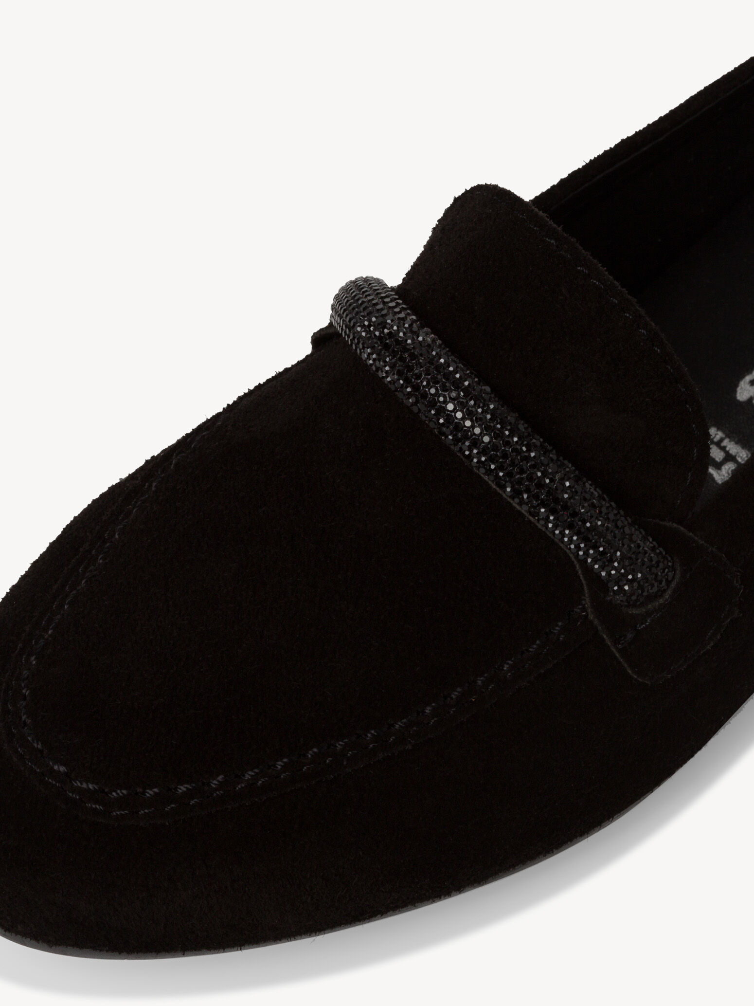 Slipper en cuir - noir