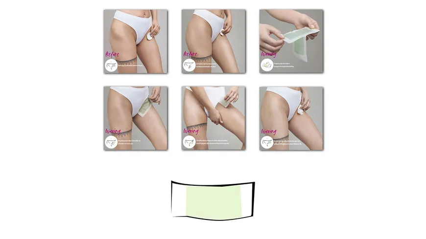 andmetics Bikini Wax Strips