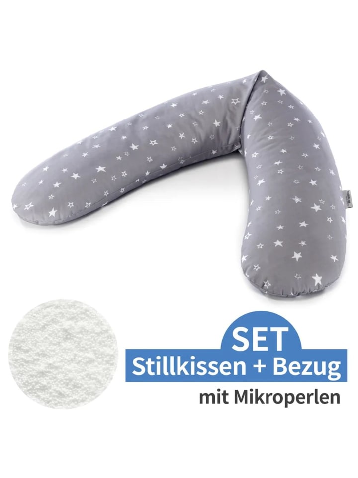 Theraline Stillkissen Das Original mit Mikroperlen-Füllung inkl. in grau,motiv günstig kaufen onesize
