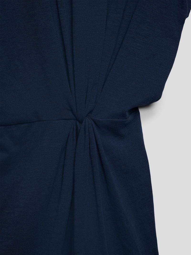 Kleid mit Knotendetail in marineblau