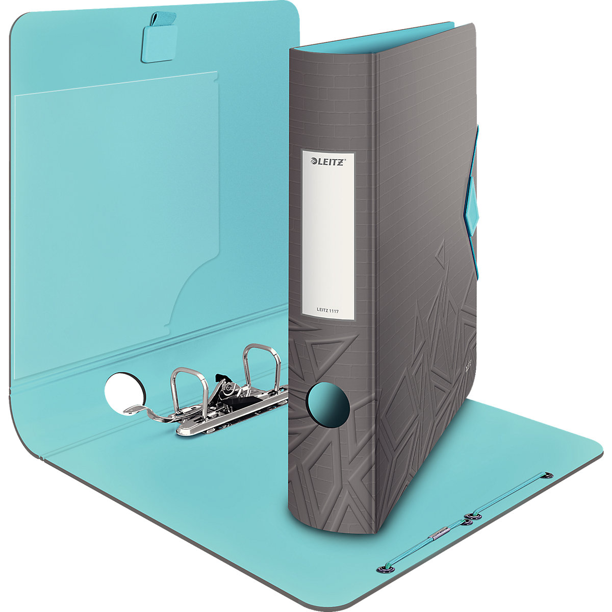 Aktenordner Polyfoam 1117 Urban Chic dunkelgrau A4 180° Breite 6,5 cm