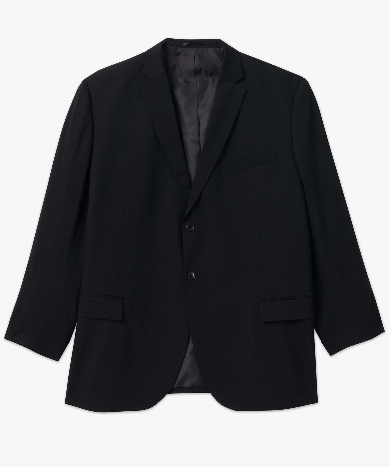 Veste de costume homme grande taille fermeture 2 boutons noir | GEMO
