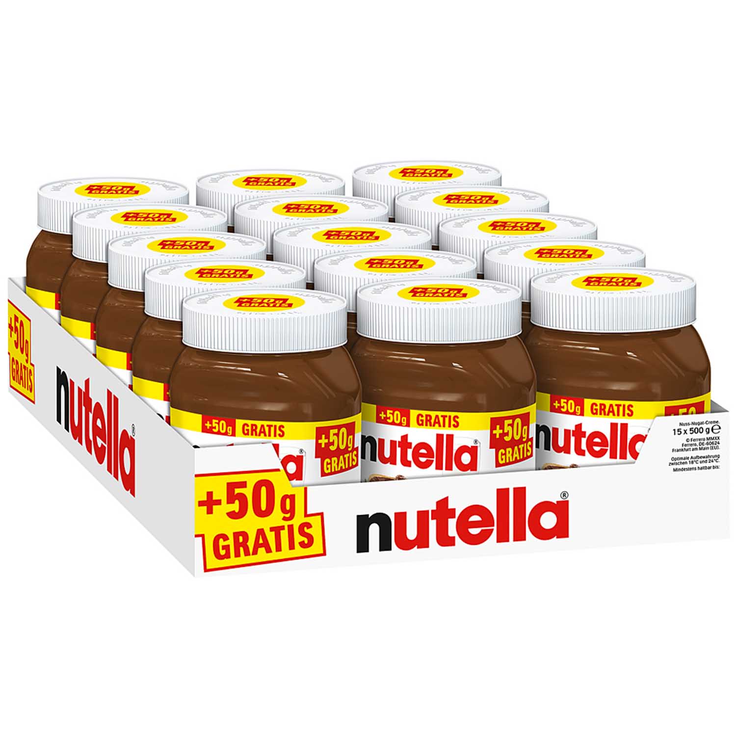 nutella 450g + 50g gratis