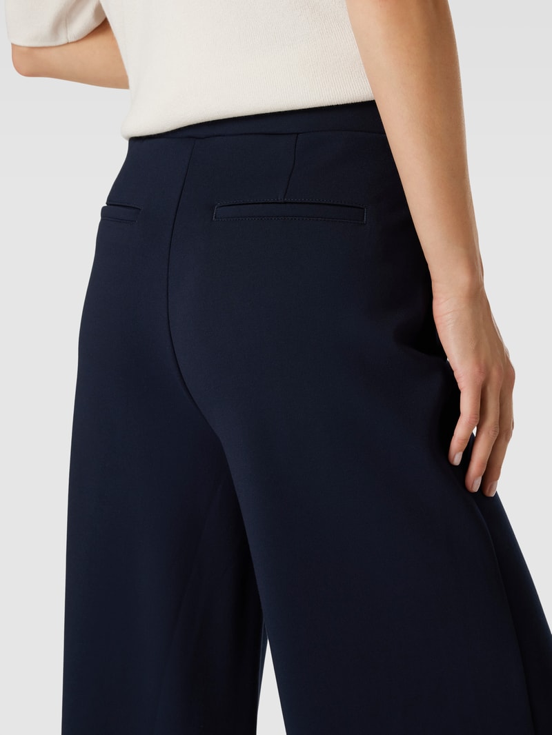 Culotte mit Ziernähten in dunkelblau