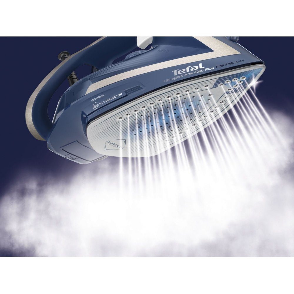 Tefal Dampfbügeleisen FV 6830 Ultragliss Plus - Dampfbügeleisen - blau, 2800 W