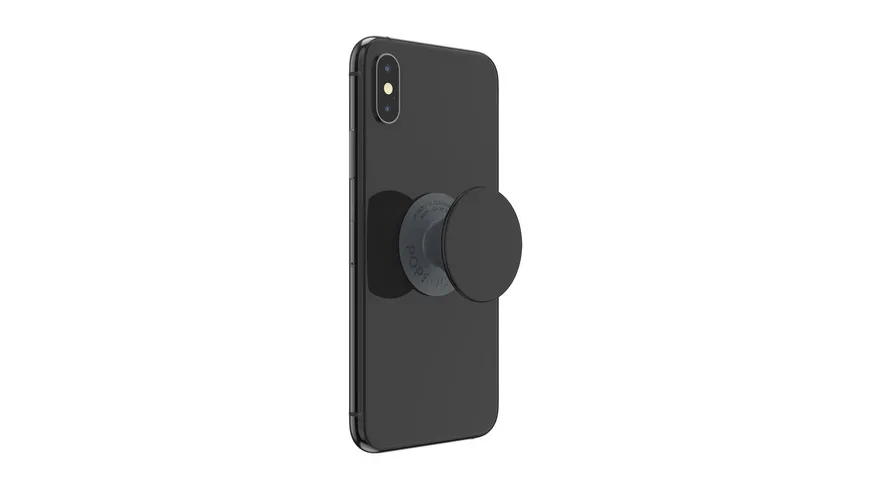 PopGrip - ausziehbarer Handy-Griff Handyhalter -  Basic Schwarz