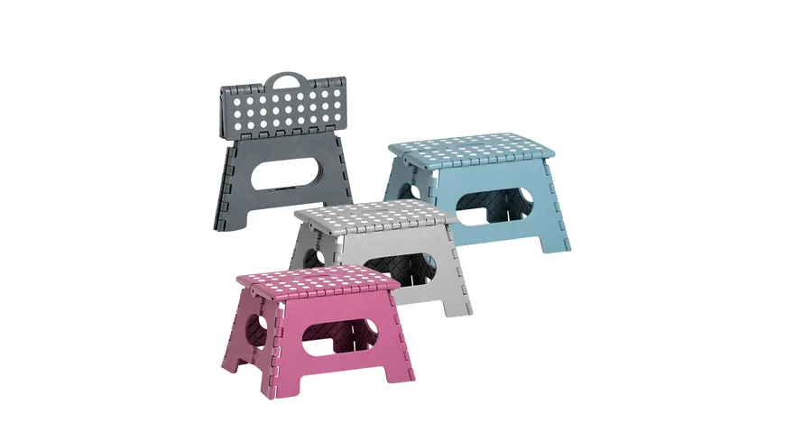 zeller Klapphocker grau
