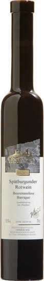 2015 Spätburgunder Rotwein Barrique Beerenauslese edelsüß 0,375 L - Oberkircher Winzer