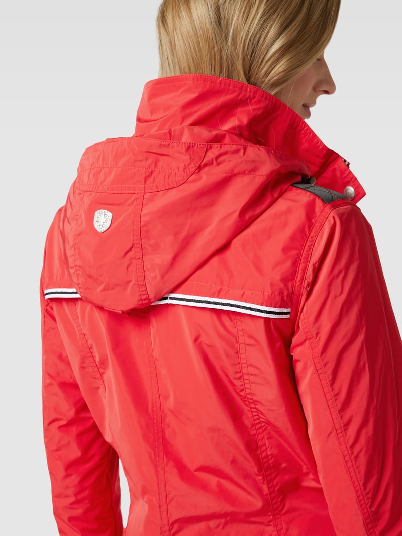 Jacke mit Label-Detail Modell 'ILLUSION' in koralle
