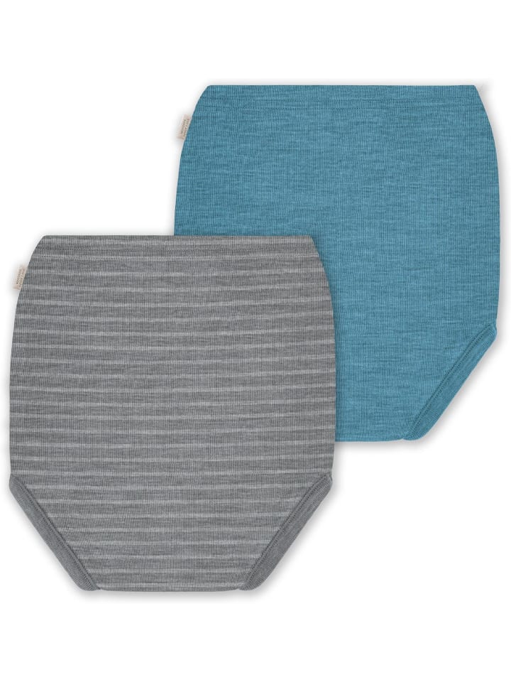 Normani Outdoor Sports 2er Pack Baby Merino Windelhose Tokoroa in Blau/Grau günstig kaufen
