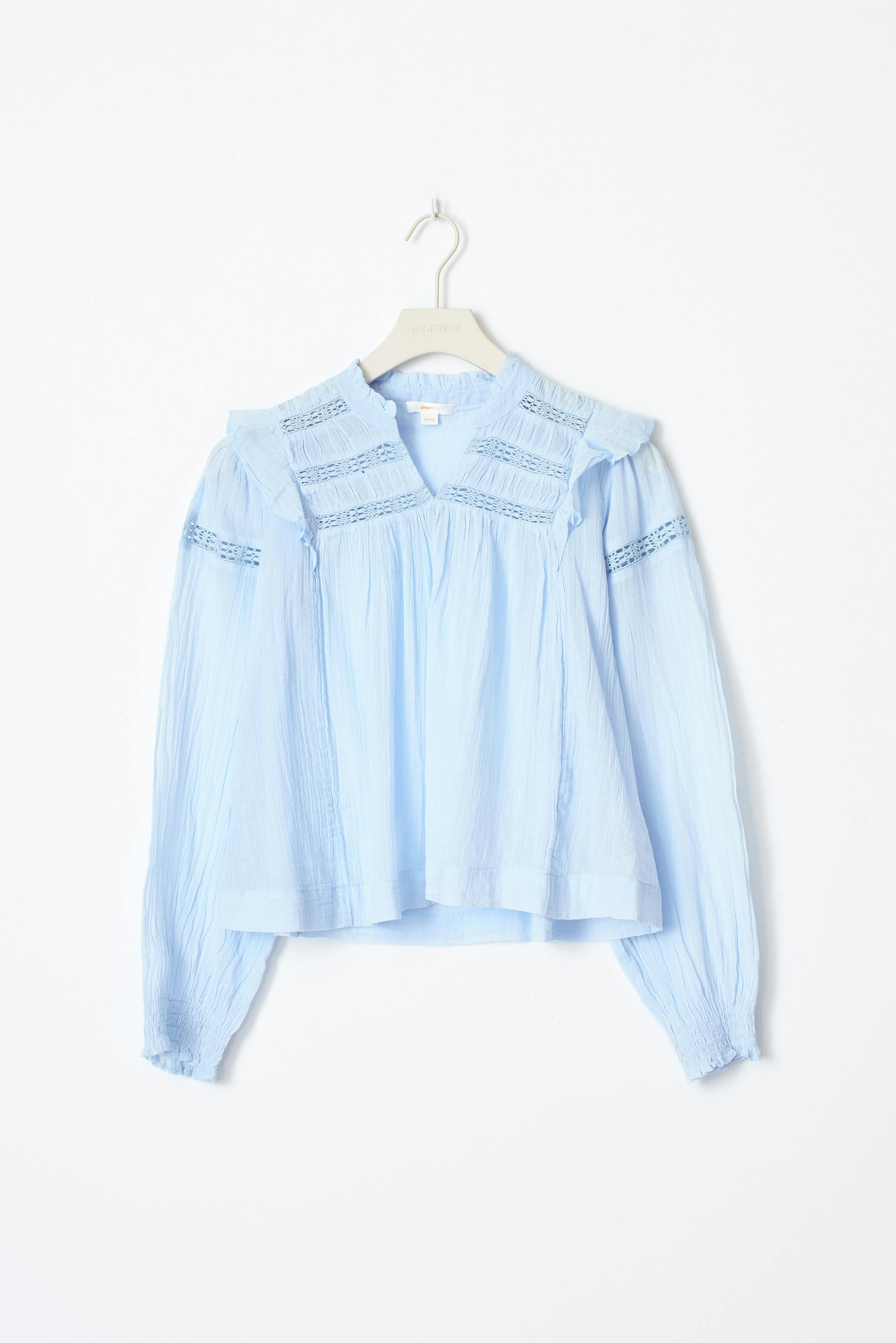 Y boho lace blouse
