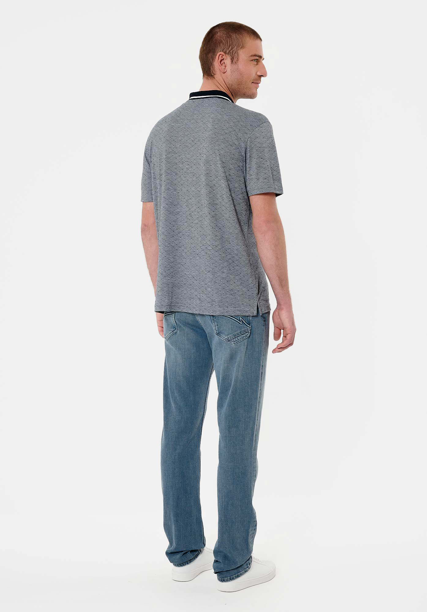 CABAL  Polo bleu marine homme