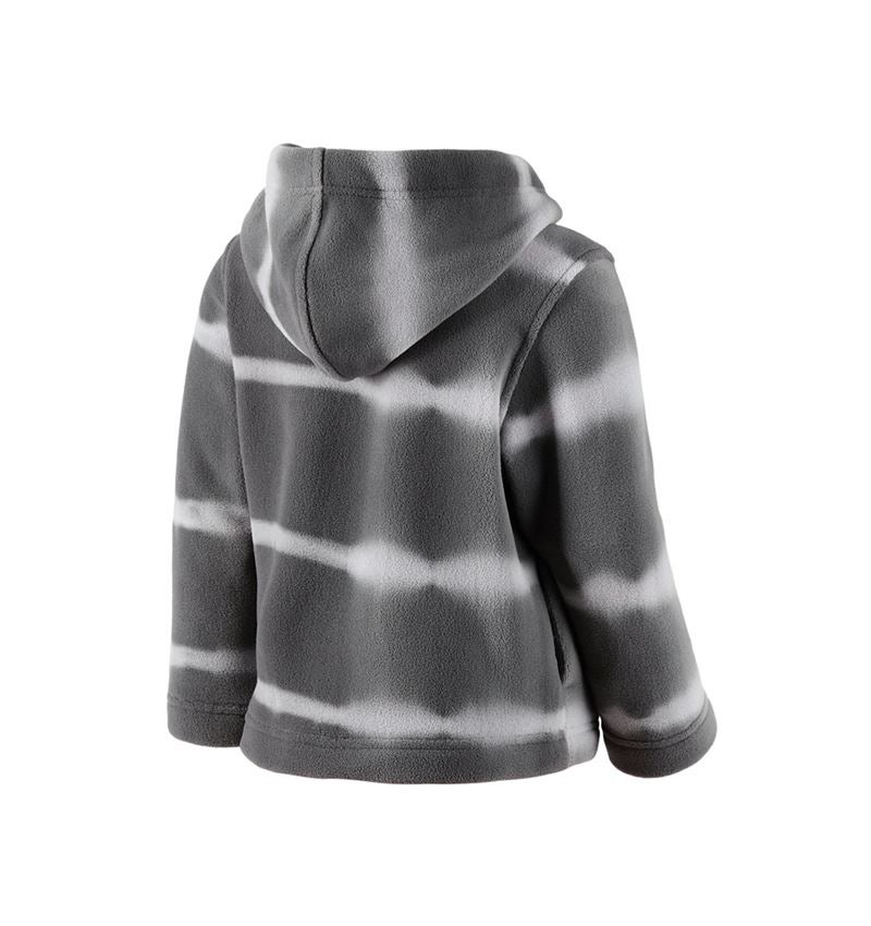Kapuzenfleecejacke tie-dye e.s.motion ten, Kinder