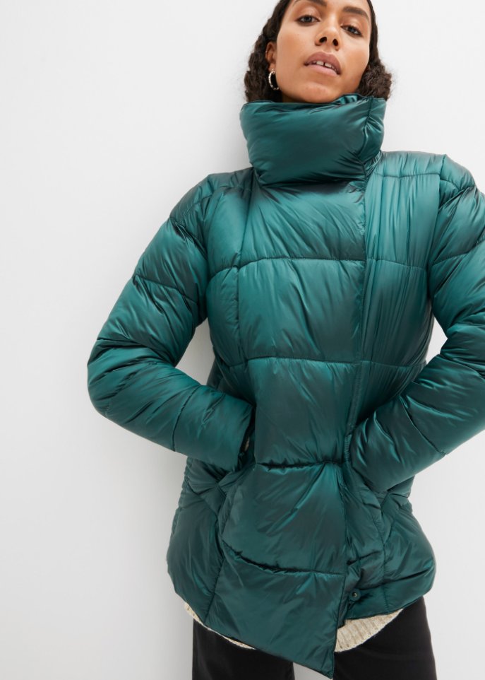 Glänzende Steppjacke
