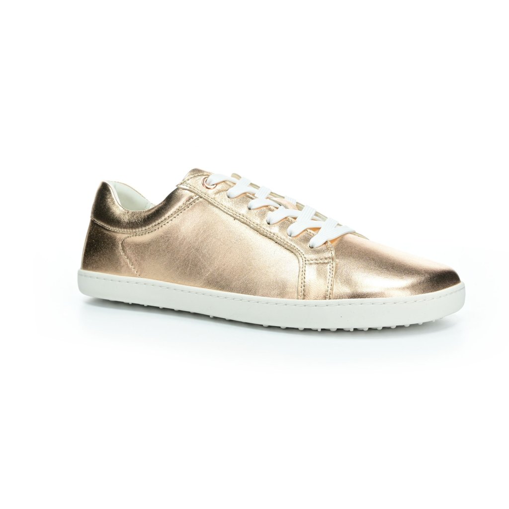 Shapen Feelin Uni Rose Gold Leather Barfuß-Halbschuhe