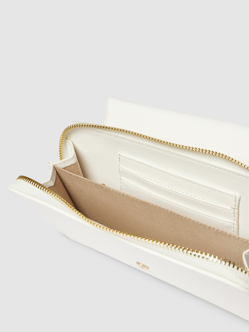 Handtasche mit Label-Detail Modell 'ZERO' in weiß