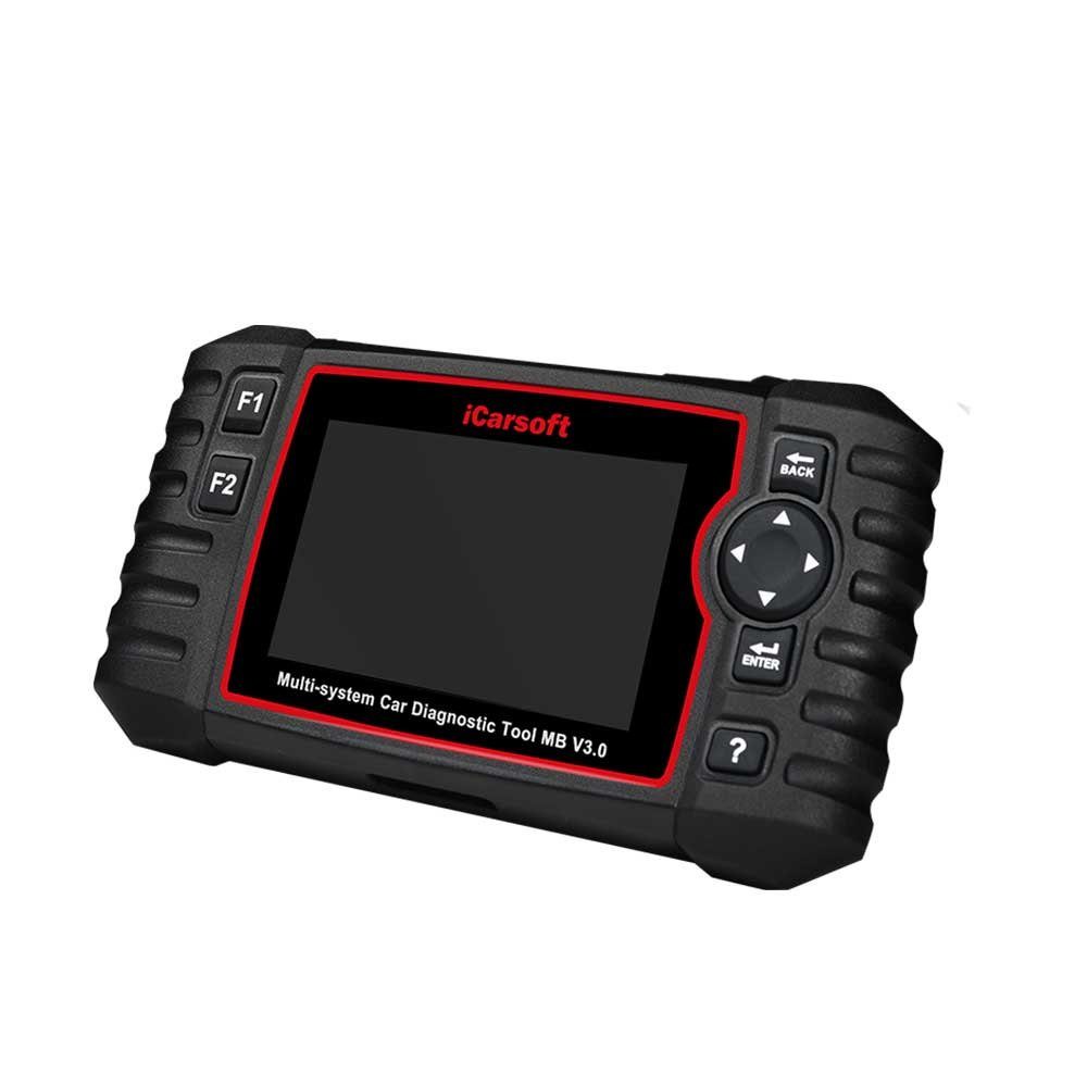 iCarsoft OBD2-Diagnosegerät MB V3.0 Profi Universeller Diagnosegerät Mercedes / Sprinter / Smart, 10,16 cm (4 Zoll) TFT- Farbbildschirm