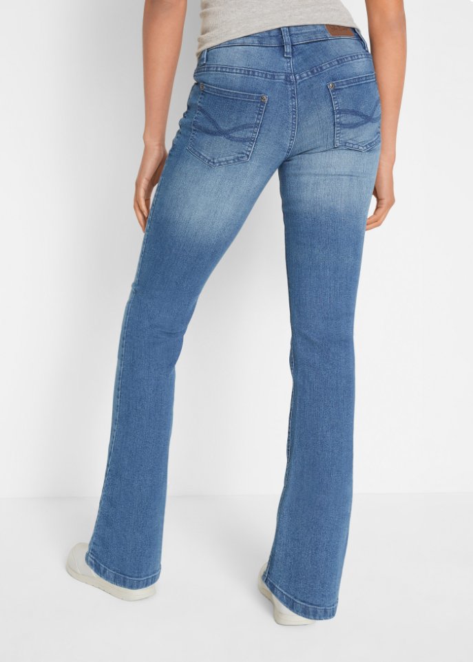 Komfort-Stretch-Jeans Bootcut
