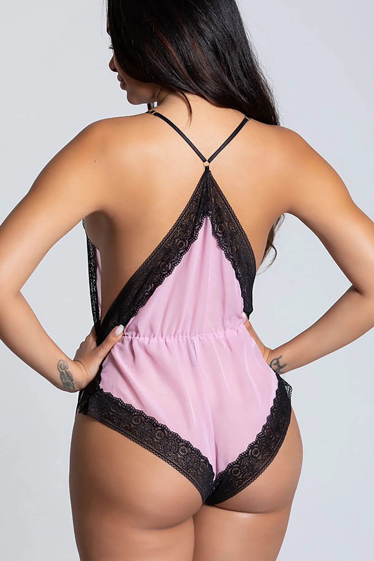 Merry See  Akdenizpos Ar01 Sexy Body Spitze Nachthemd Unterwäsche Pink14979 (Neu)