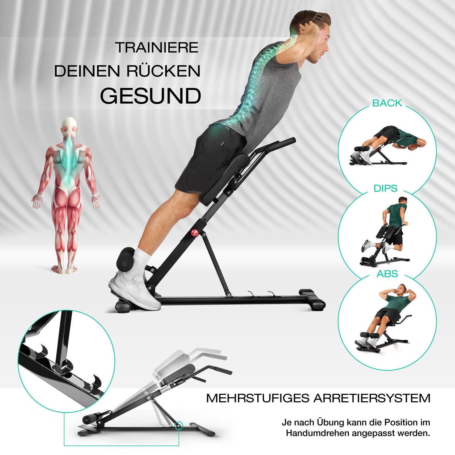 Sportstech Hantelbank BRT150, Innovative 30in1 Hantelbank mit Tragegriff BRT100