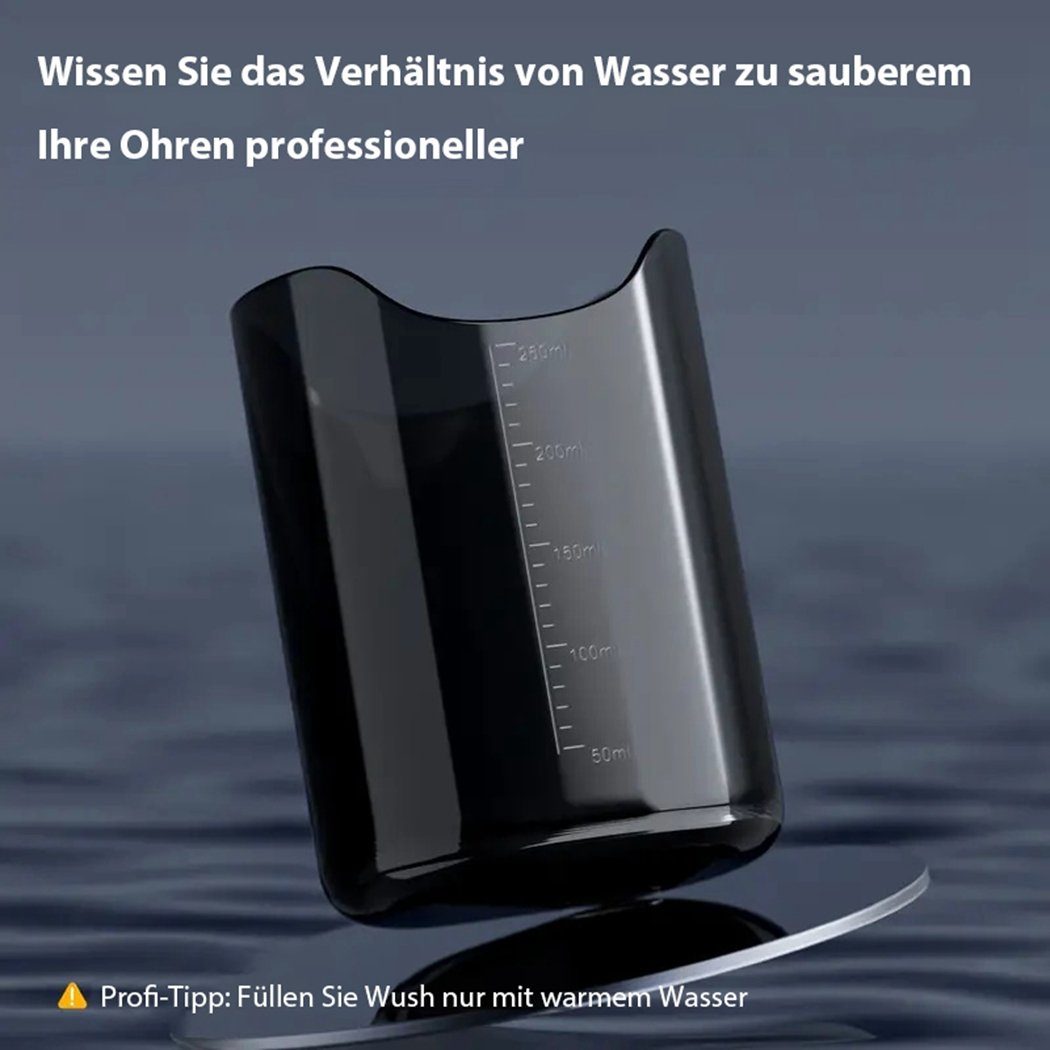TUABUR Ohrenreiniger Ohrenschmalz-Entfernungsset, elektrischer Ohrenreiniger für die Dusche