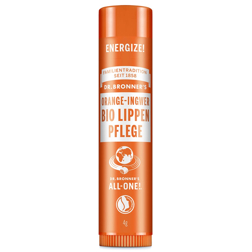 Dr. Bronner's Bio Lipbalm Orange-Ingwer 4 g