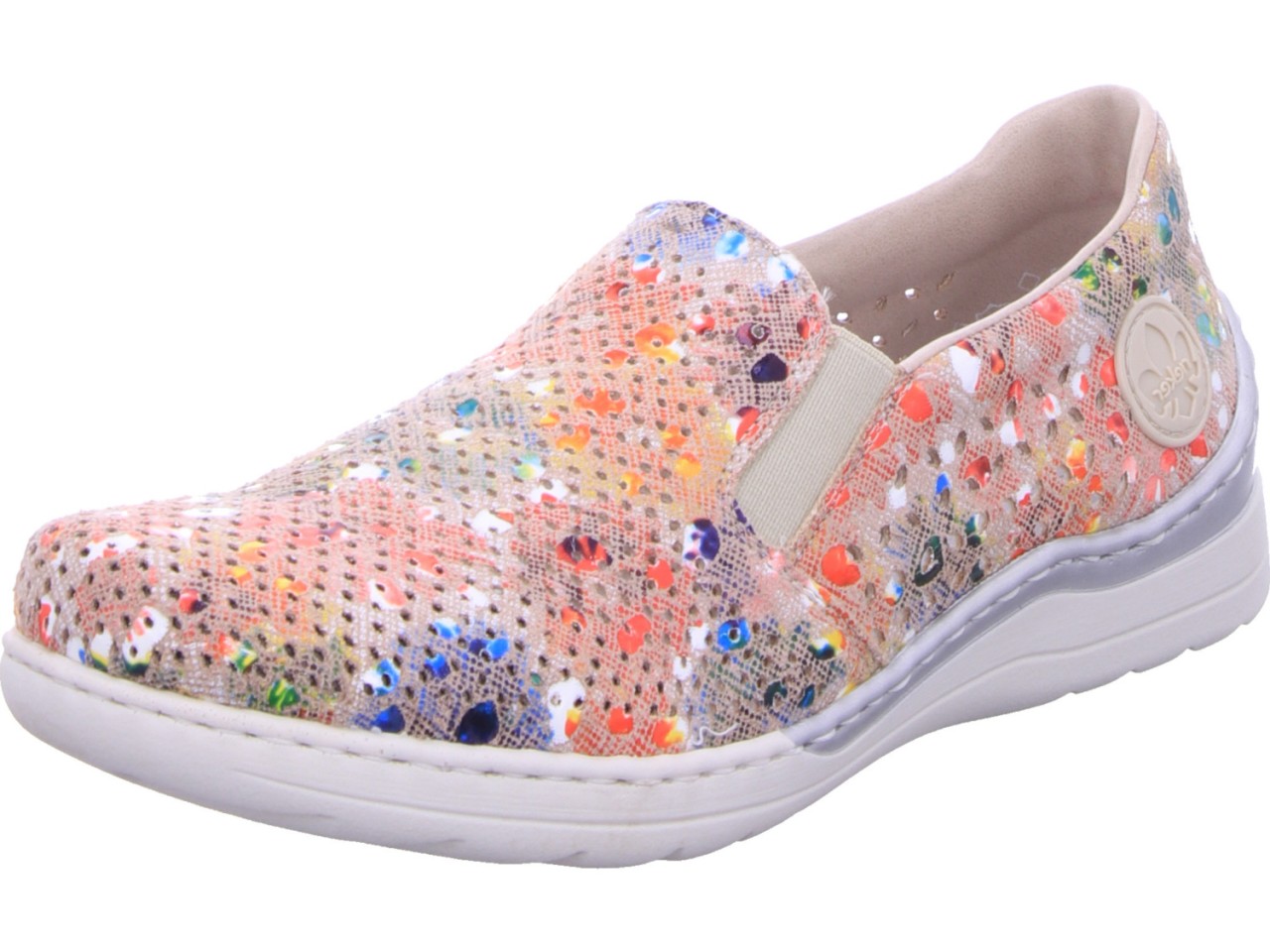RIEKER Sportliche Slipper bunt