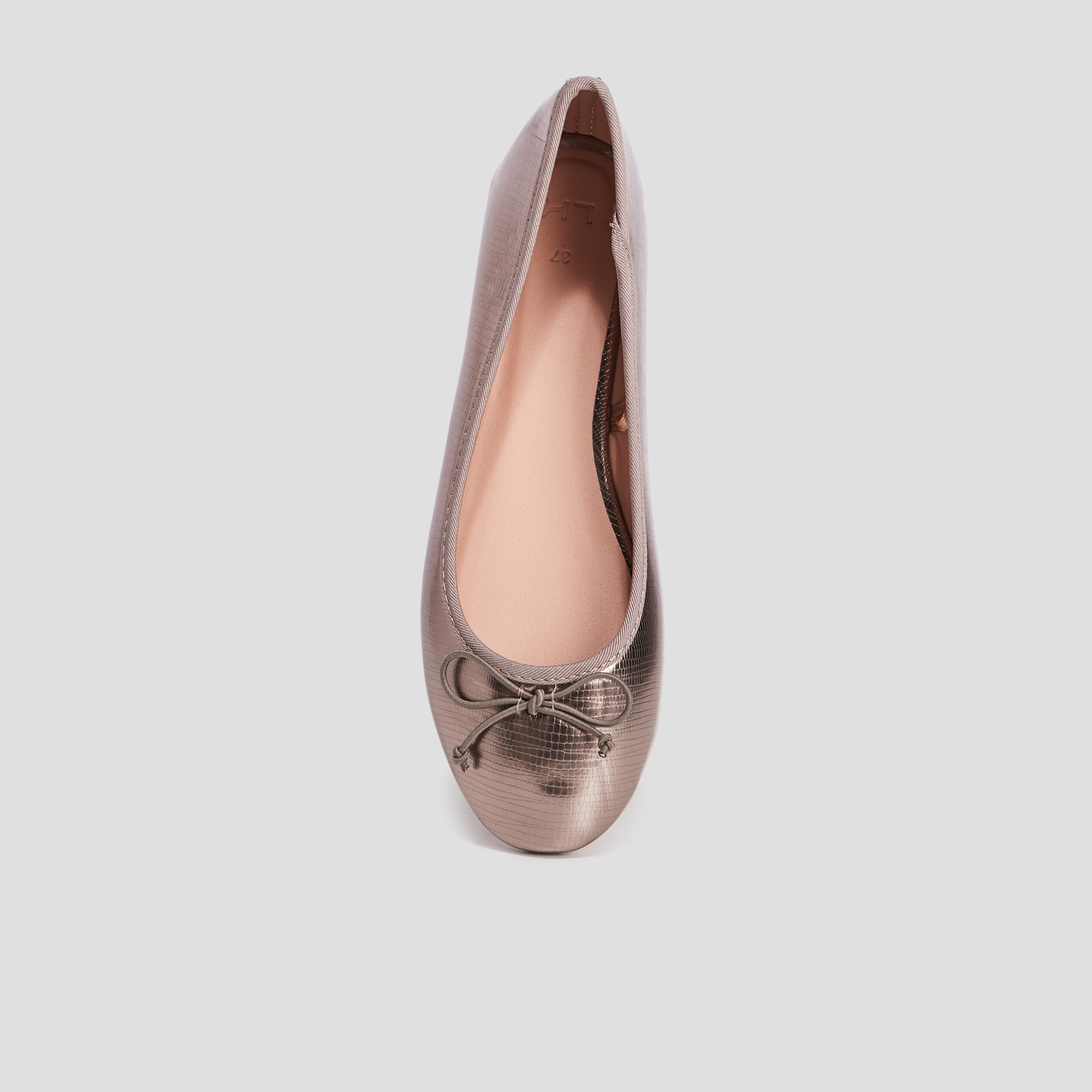 Ballerines avec noeud gris argent femme | La Halle