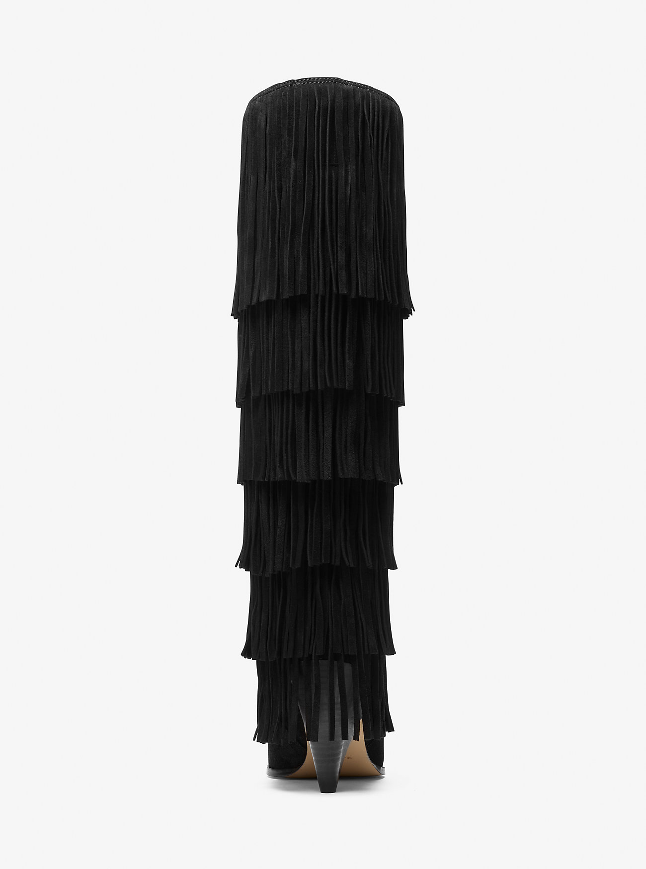 Jayla Suede Fringed Boot - BLACK