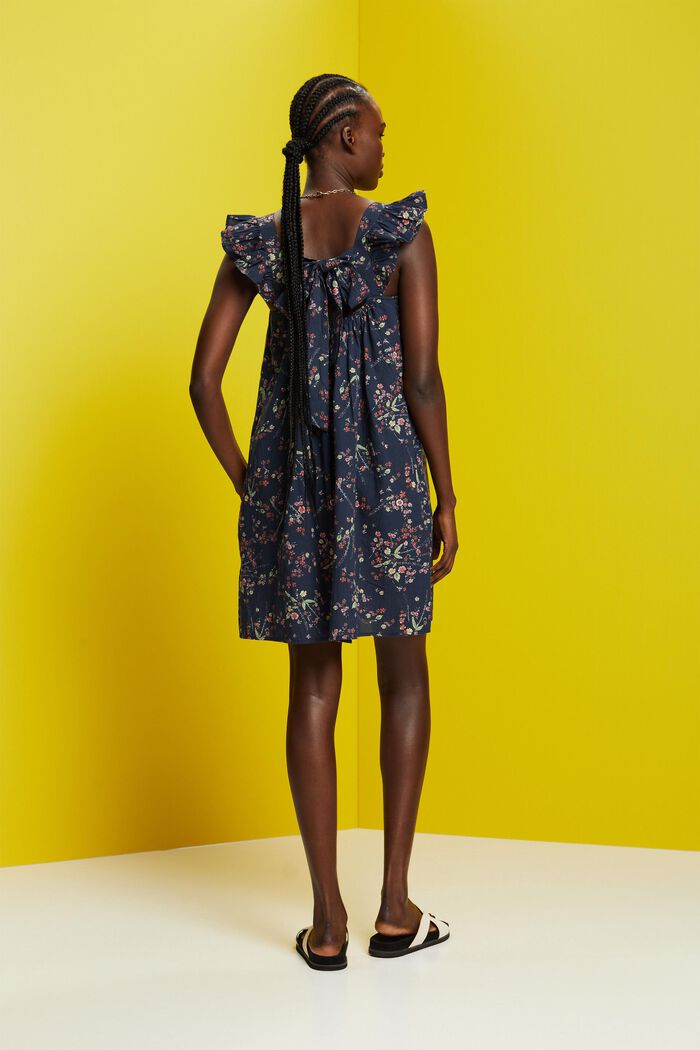 Bedrucktes Minikleid, 100 % Baumwolle