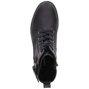 Via della Rosa Schnür Boots in schwarz