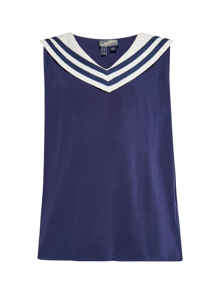 DreiMaster Vintage Bluse in Marine günstig kaufen